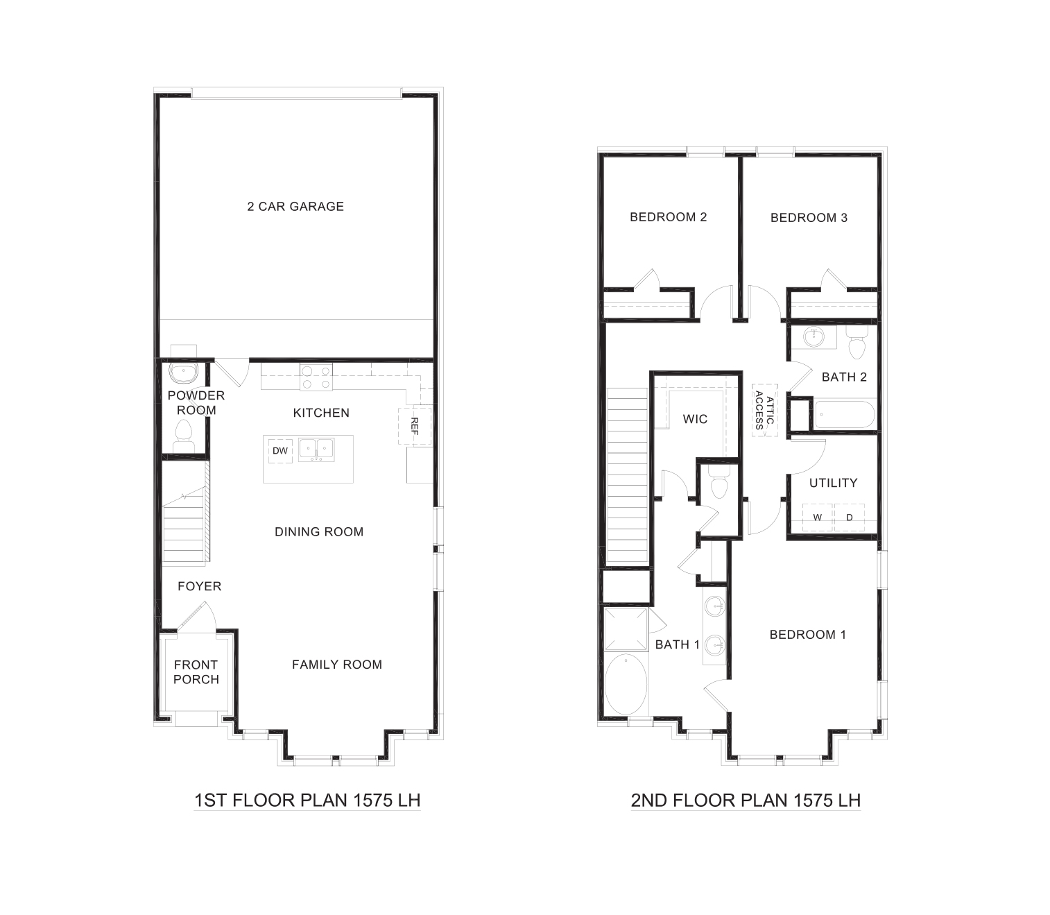 Liberty Floorplan Westridge townhomes in Mckinney, Tx