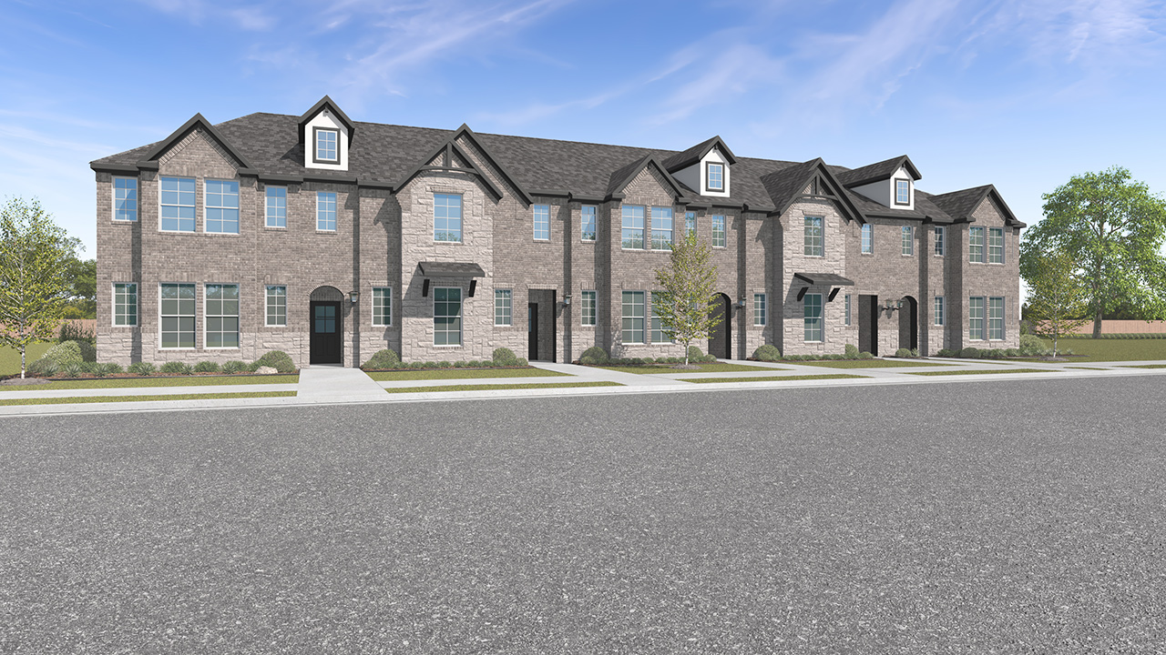 Liberty Floorplan Westridge townhomes in Mckinney, Tx