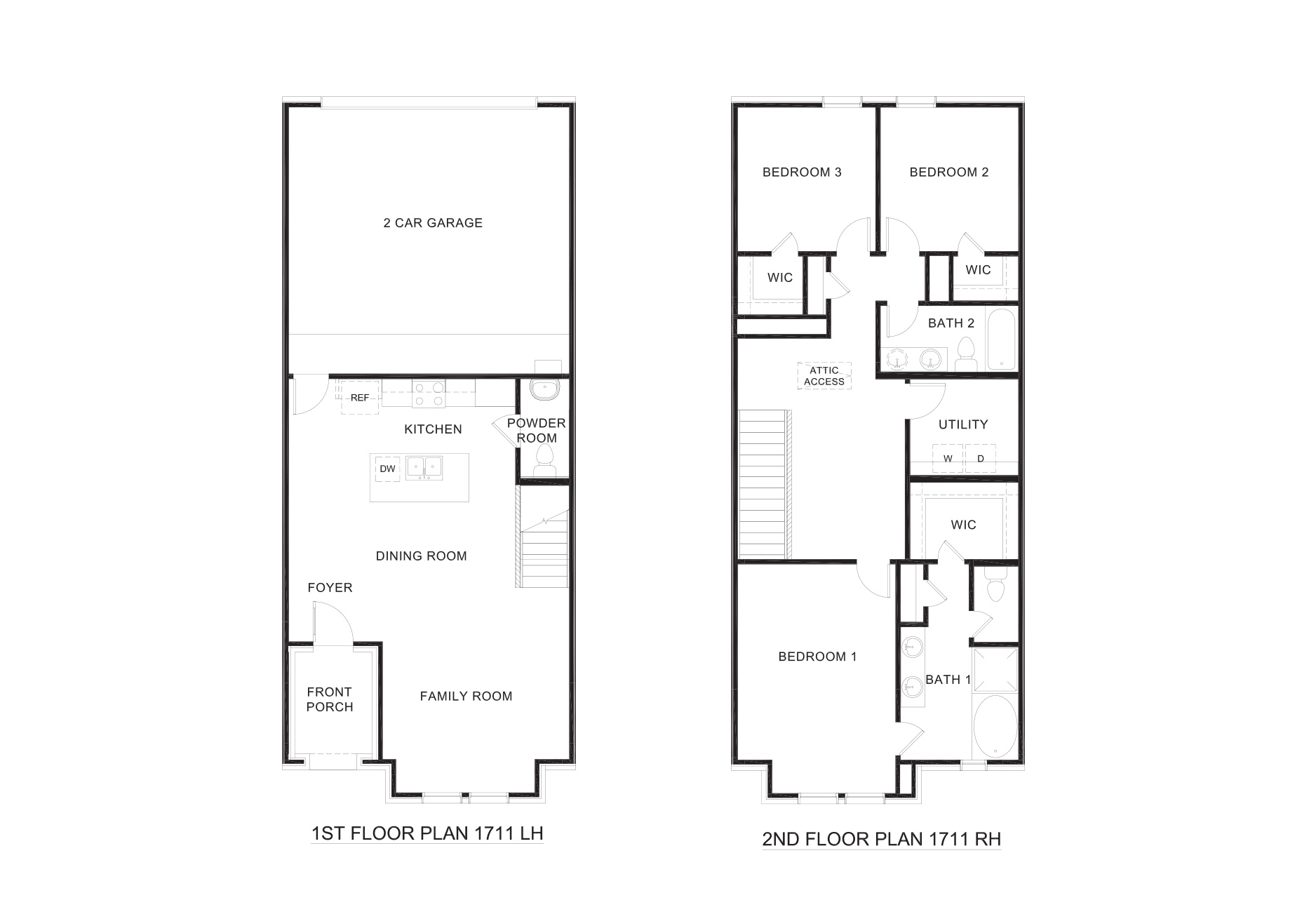 Adams floorplan-Westridge Townhomes in Mckinney, Tx