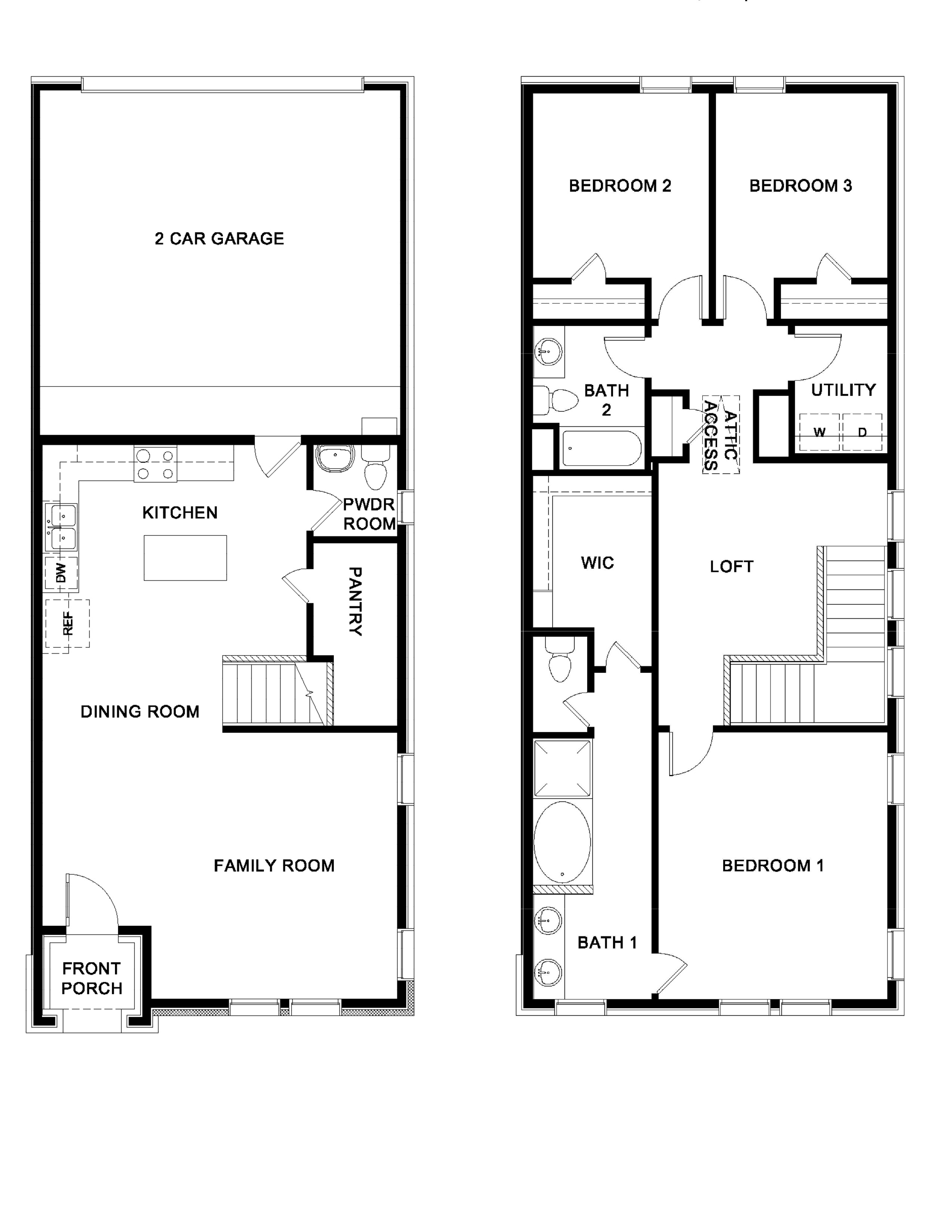 Caspian Floorplan-Westridge floorplan in Mckinney, Tx