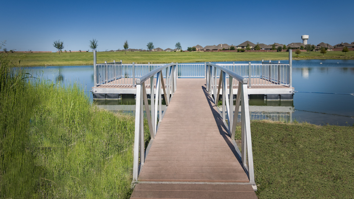 Williamsburg pong and fishing deck