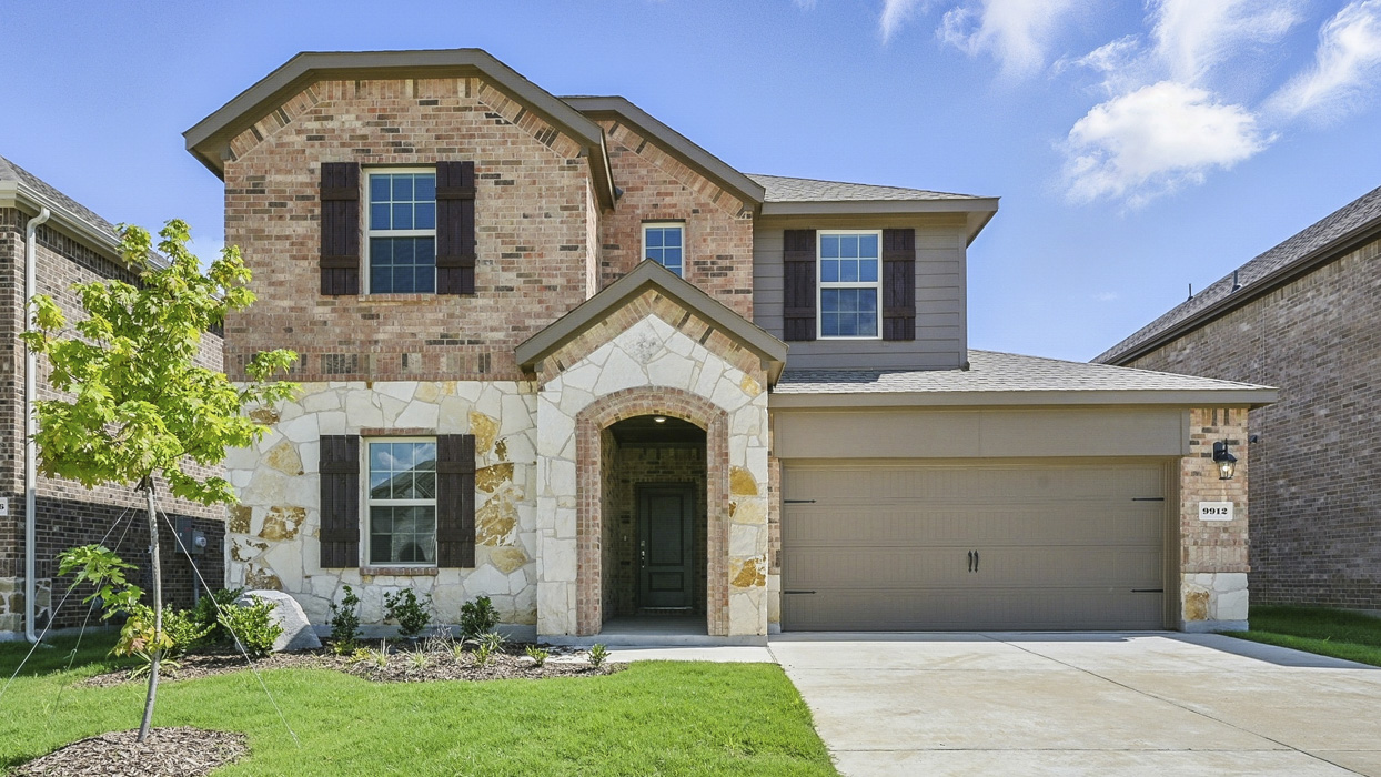 H232 Tangerine elevation B Exterior Gallery Image-Winchester Crossing in Princeton, Tx