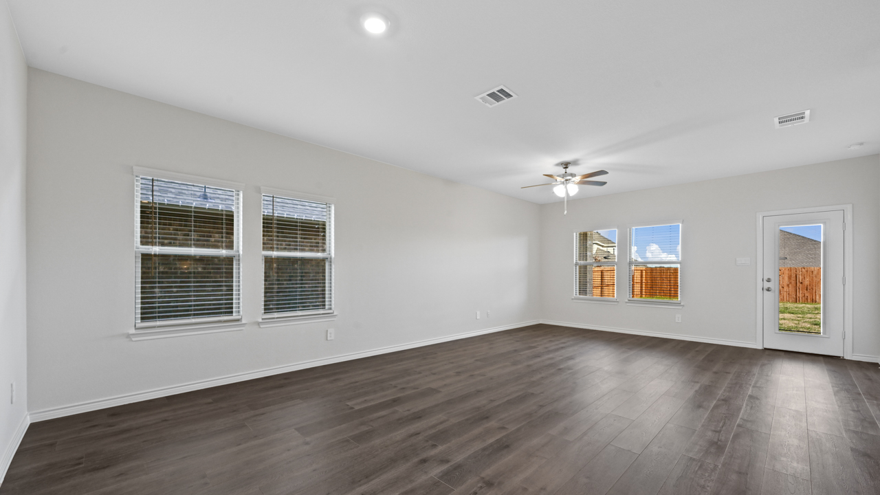 H40P Palmview Floorplan Elevation B Living Gallery Image - Winchester Crossing Traditions in Princeton, TX