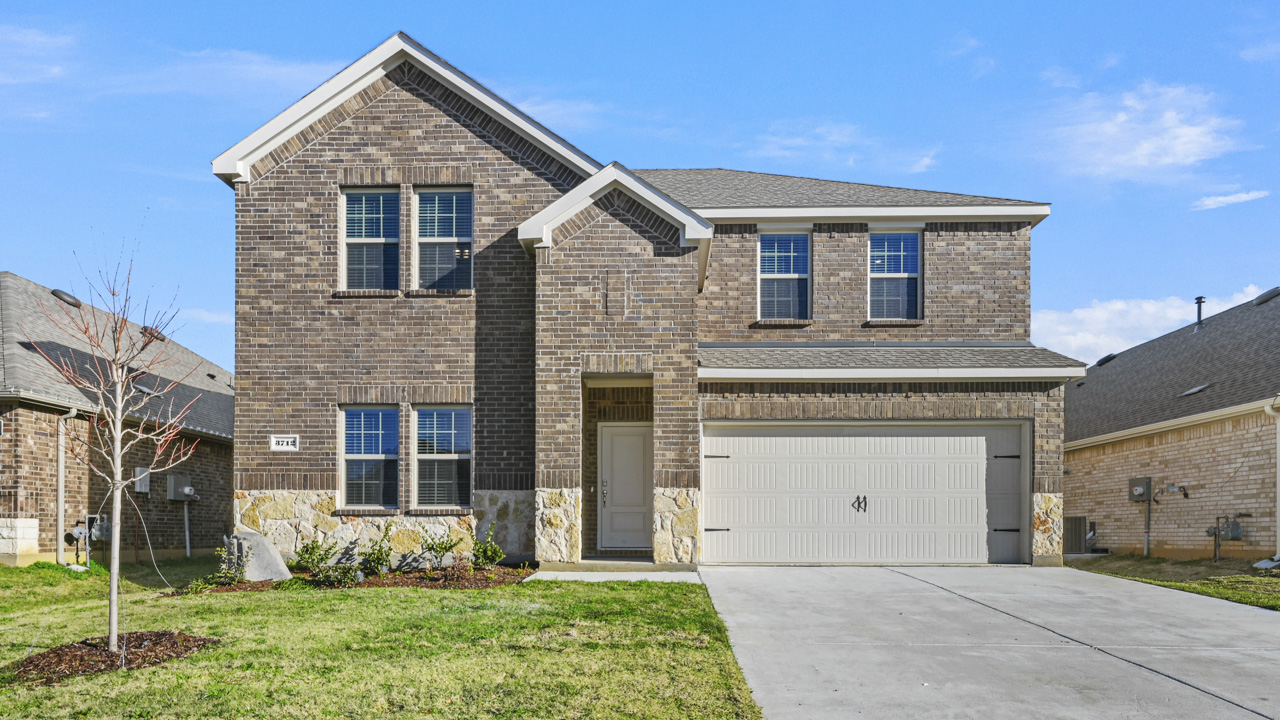 H40P Palmview elevation B Exterior Gallery Image-Winchester Crossing in Princeton TX