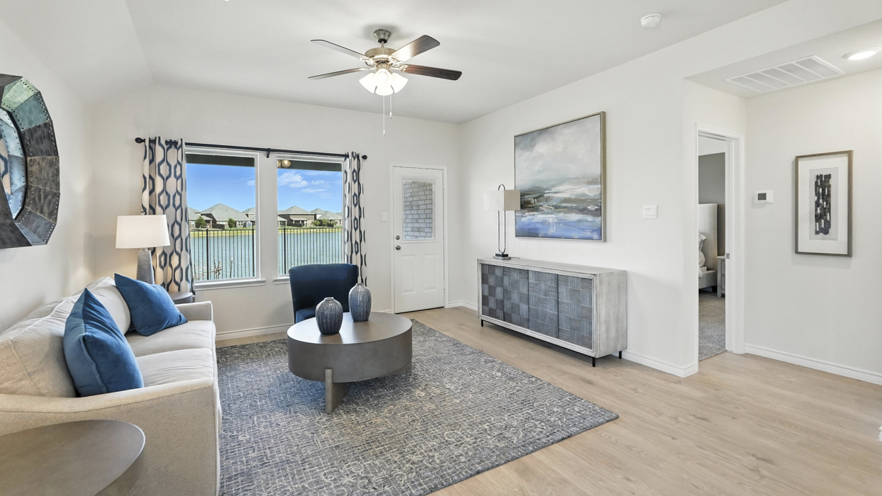 Camila Floorplan Elevation E Living Gallery Image - Winchester Crossing in Princeton, TX