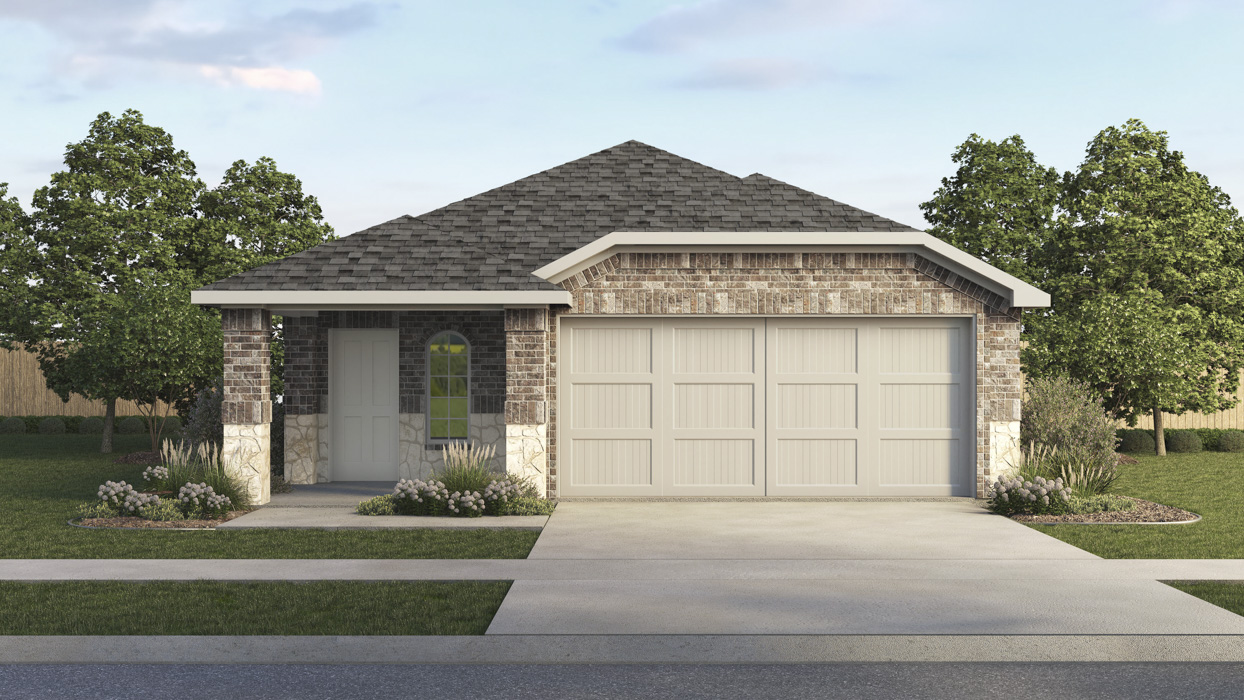 H30C Camila Floorplan Elevation E Rendering-Winchester Crossing in Princeton, TX