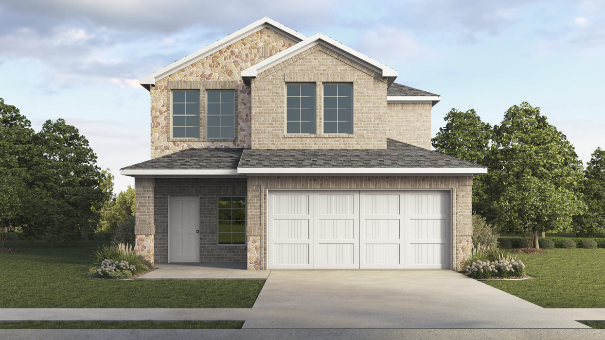 H30H Haven Floorplan Elevation F Rendering-WInchester Crossing in Princeton, Tx