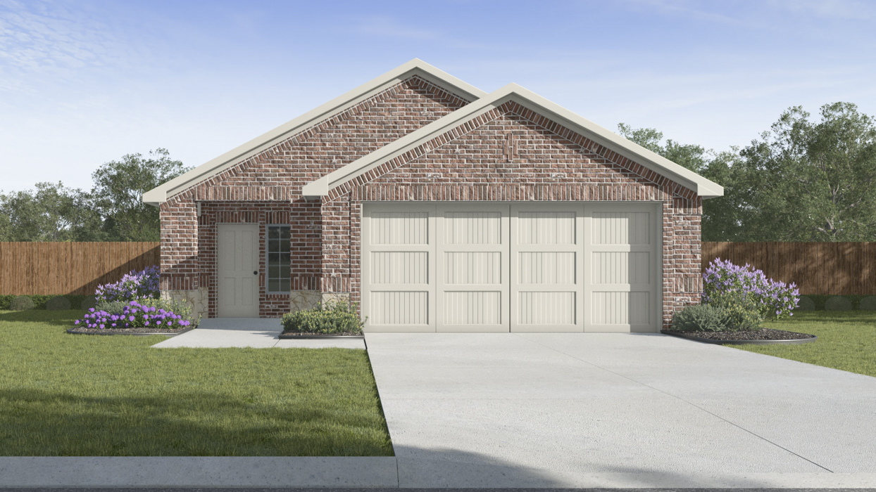 Orion Floorplan Elevation E Exterior Rendering - Winchester Crossing in Princeton, TX