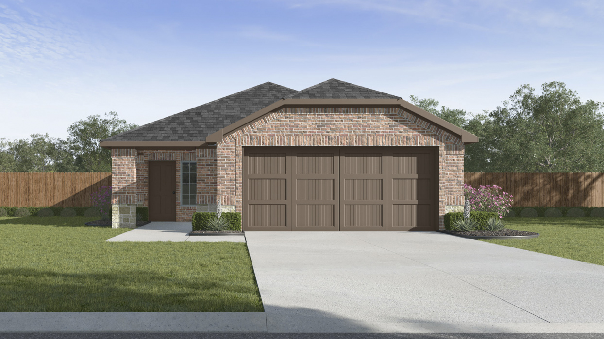 H30O Orion Floorplan Elevation F Rendering WInchester Crossing in Princeton, Tx