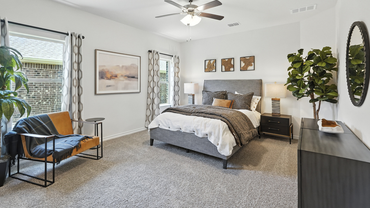 Ryker Floorplan Elevation F Bedroom Gallery Image - Winchester Crossing in Princeton, TX