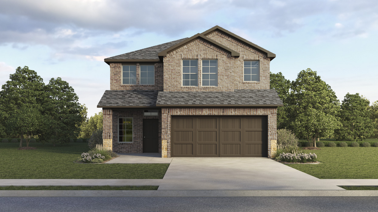 H30R Rkyer Floorplan Elevation F Rendering-Winchester Crossing in Princeton, Tx