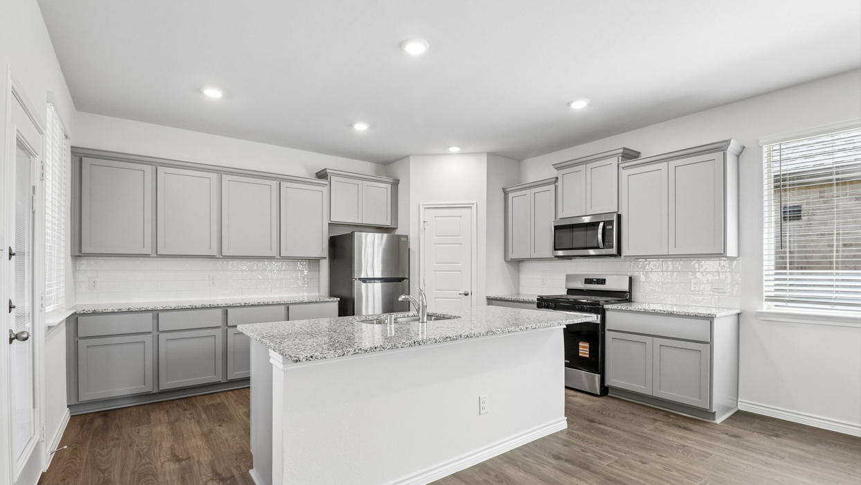 Lakehurst Floorplan Elevation A Kitchen Gallery Image - Winchester Crossing in Princeton, TX