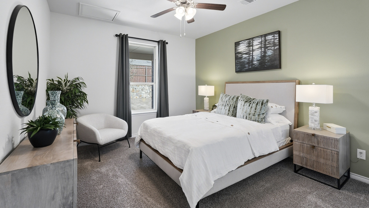 Lakehurst Floorplan Elevation B Bedroom Gallery Image - Winchester Crossing in Princeton, TX