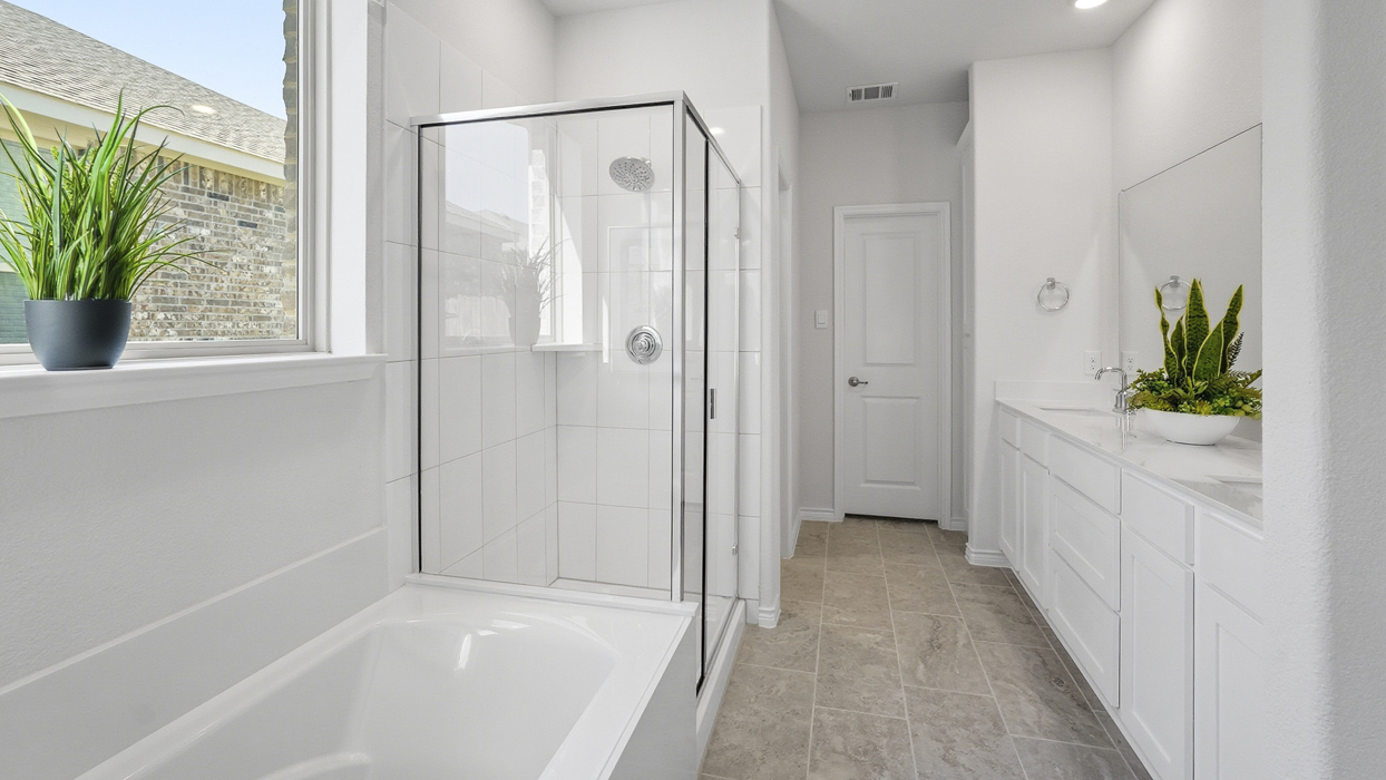 Lakehurst Floorplan Elevation B Bathroom Gallery Image - Winchester Crossing in Princeton, TX