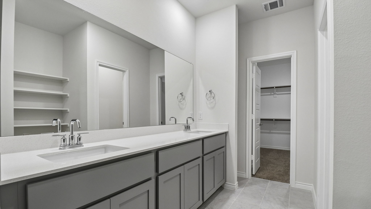 Lakehurst Floorplan Elevation A Bathroom Gallery Image - Winchester Crossing in Princeton, TX