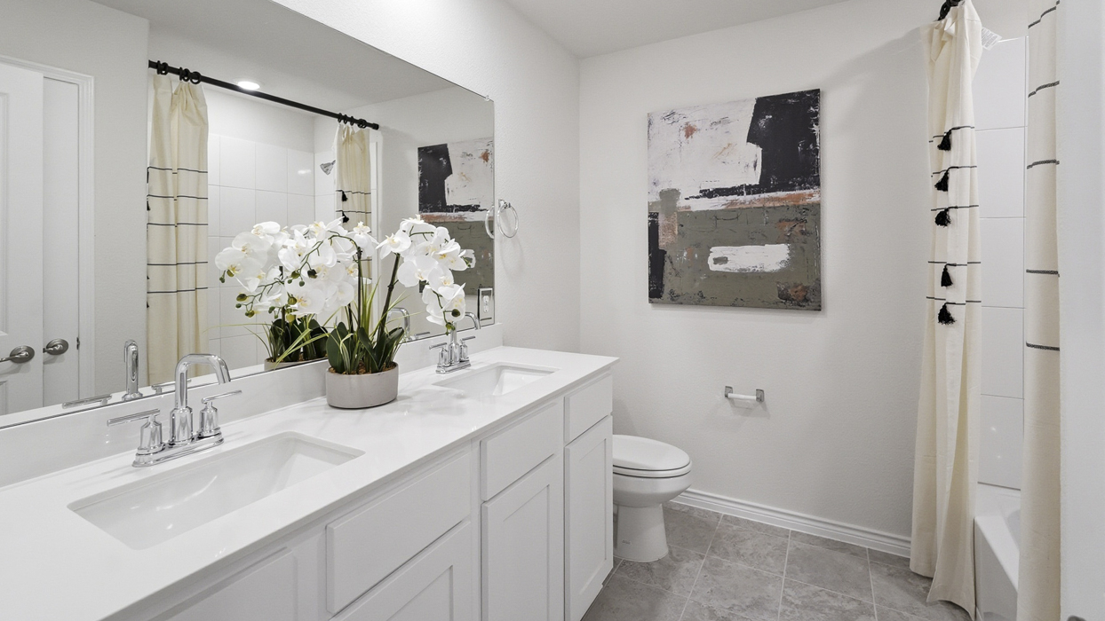 Lakehurst Floorplan Elevation B Bathroom Gallery Image - Winchester Crossing in Princeton, TX