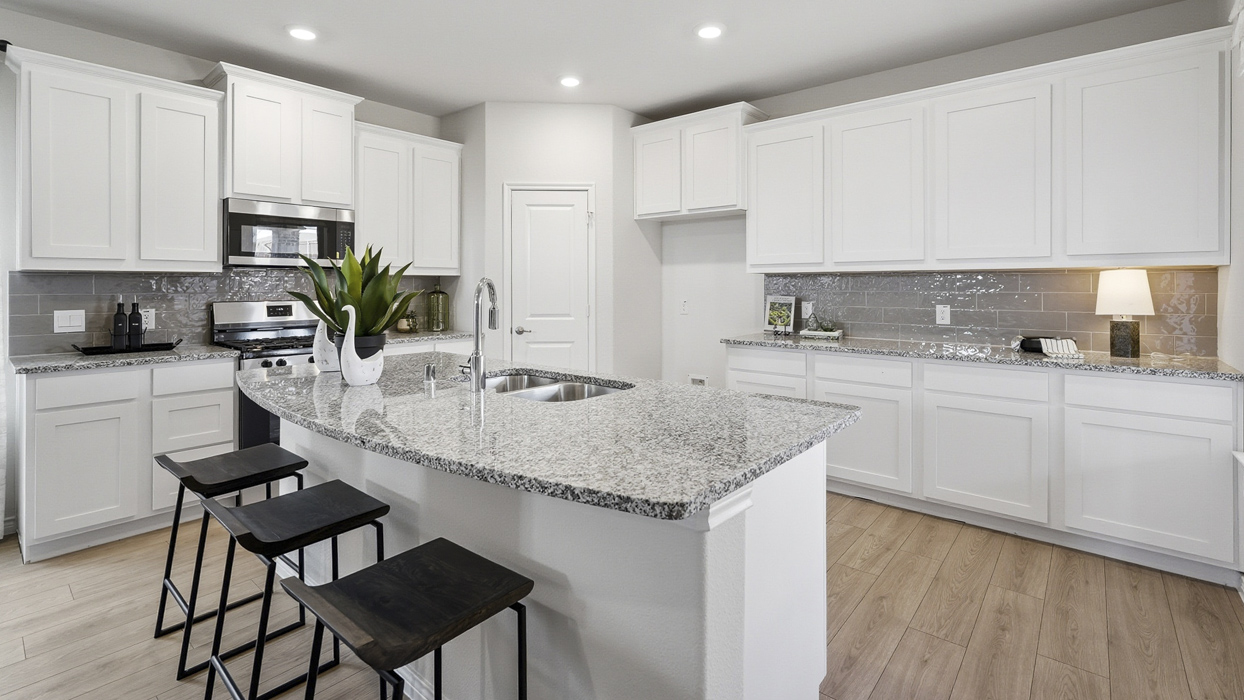 Lakehurst Floorplan Elevation B Kitchen Gallery Image - Winchester Crossing in Princeton, TX