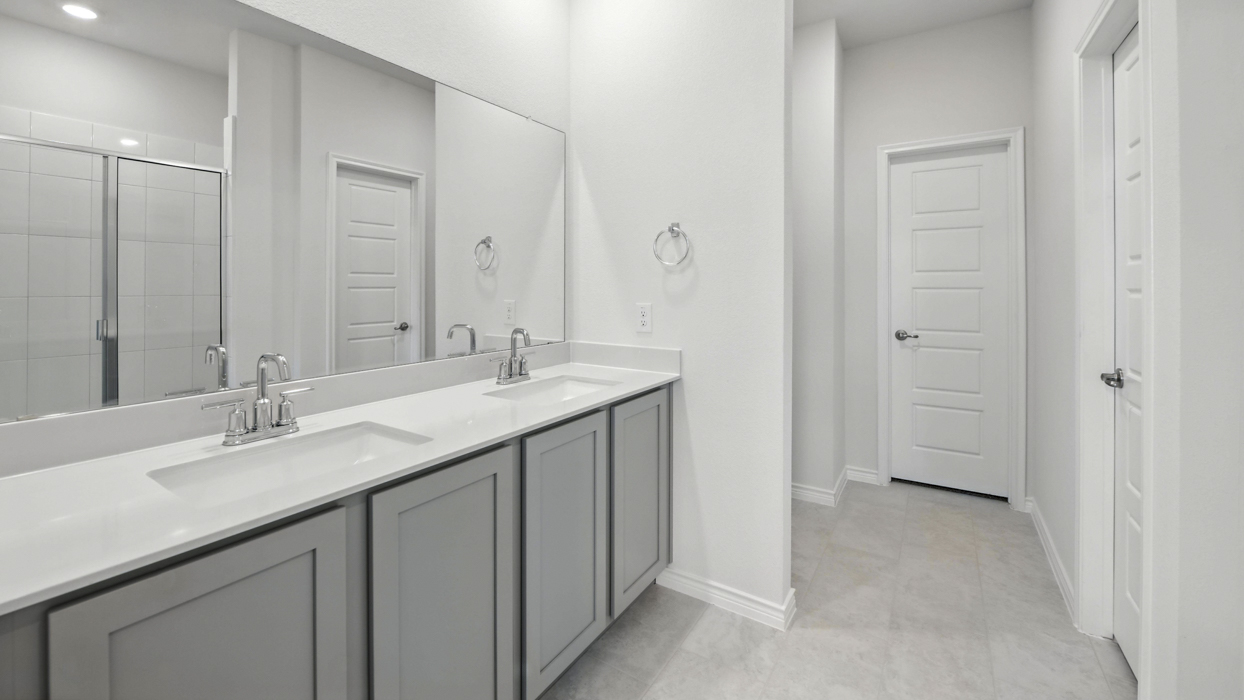 Stafford Floorplan Elevation A Bathroom Gallery Image - Winchester Crossing in Princeton, TX