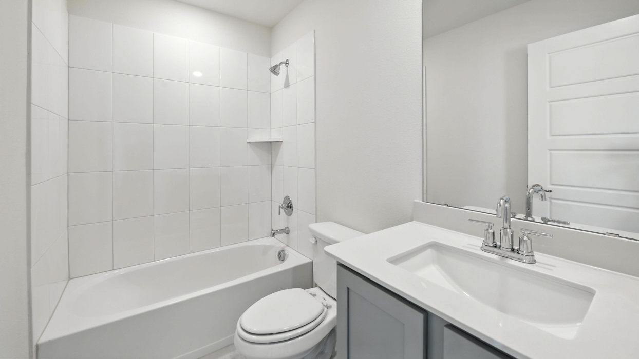 Stafford Floorplan Elevation A Bathroom Gallery Image - Winchester Crossing in Princeton, TX