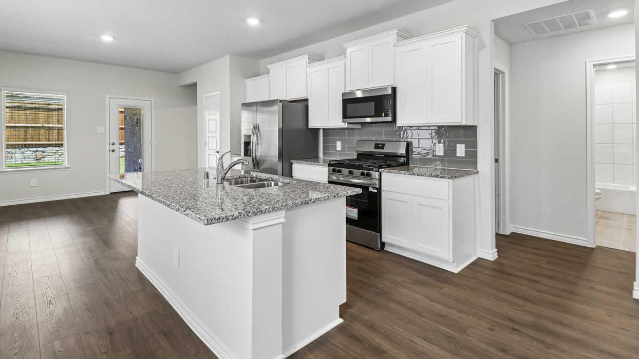 Bailey Floorplan Elevation F Kitchen Gallery Image - Winchester Crossing in Princeton, TX