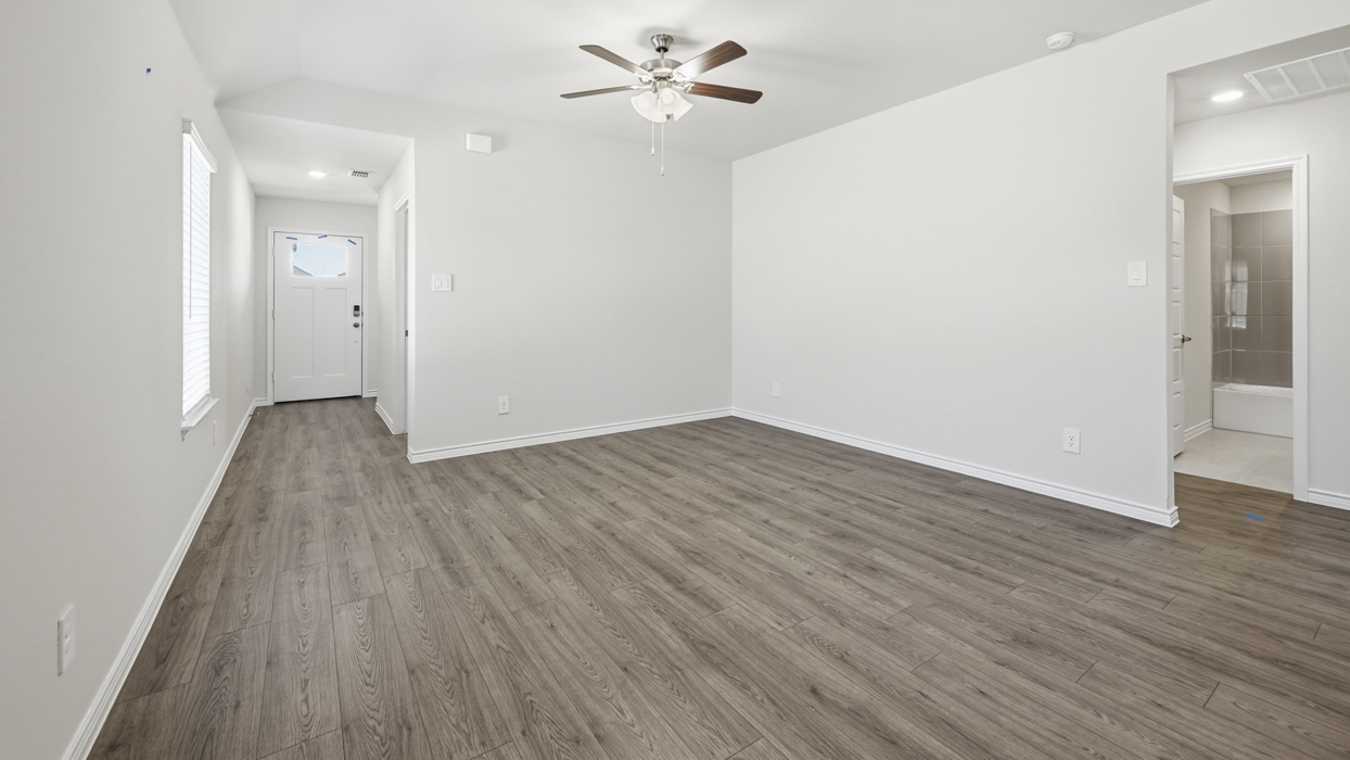 Bailey Floorplan Elevation E Living Gallery Image - Winchester Crossing in Princeton, TX