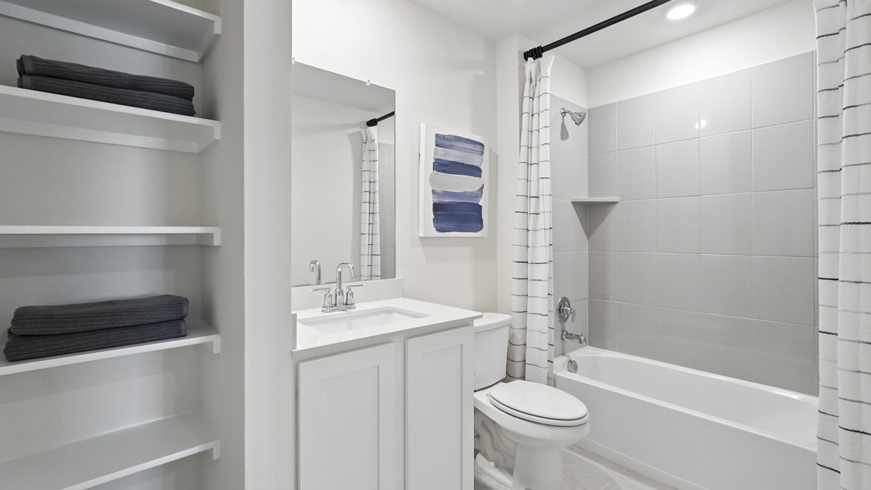 Camila Floorplan Elevation E Bathroom Gallery Image - Winchester Crossing in Princeton, TX
