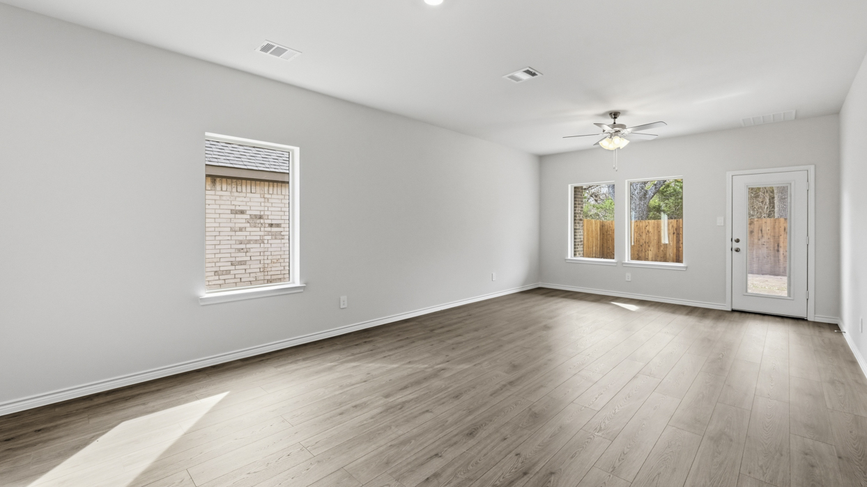 Jackson Floorplan Elevation E Living Gallery Image - Winchester Crossing in Princeton, TX