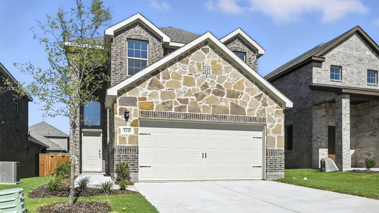 3215 Aquamarine Floorplan Elevation B Exterior Gallery Image-Silverado in Aubrey, TX