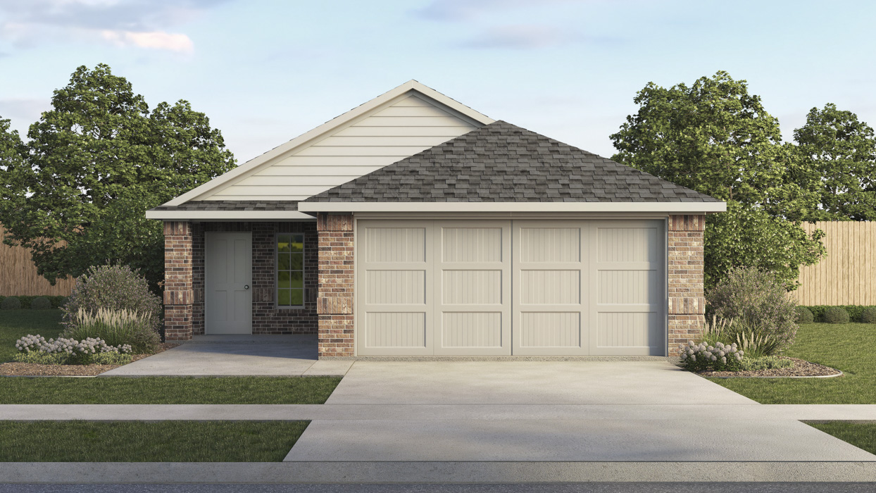 Allegra Floorplan Elevation A Exterior Rendering - Silverado in Aubrey, TX