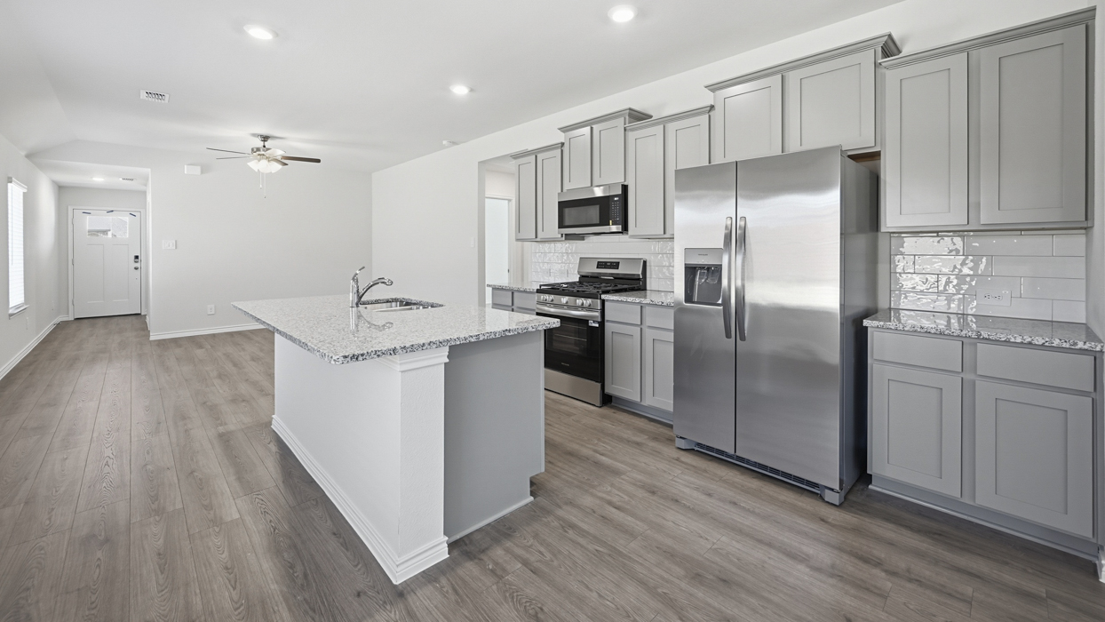 Bailey Floorplan Elevation B Kitchen Gallery Image - Silverado in Aubrey, TX