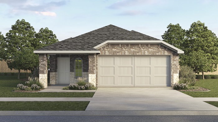 H30C Camila Floorplan Elevation E Rendering-Silverado in Aubrey, TX