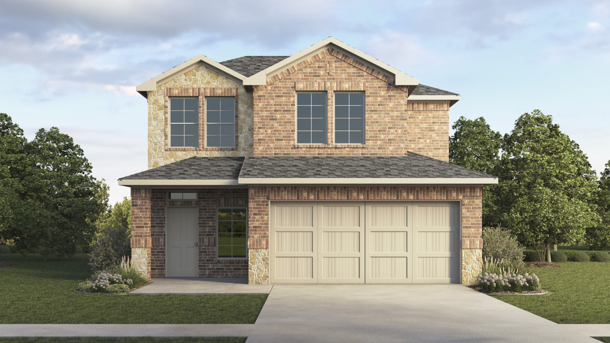 H30F Finn Floorplan elevation F Rendering-Silverado in Aubrey, TX