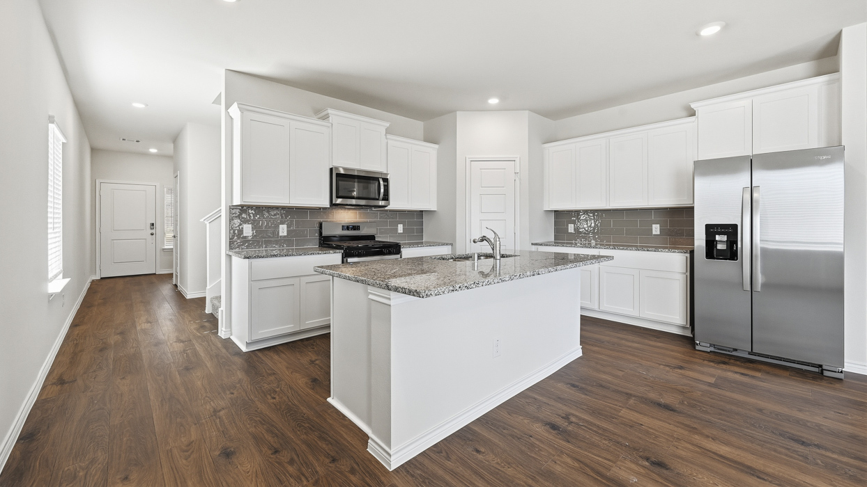 Sage Floorplan Elevation E Kitchen Gallery Image - Silverado in Aubrey, TX