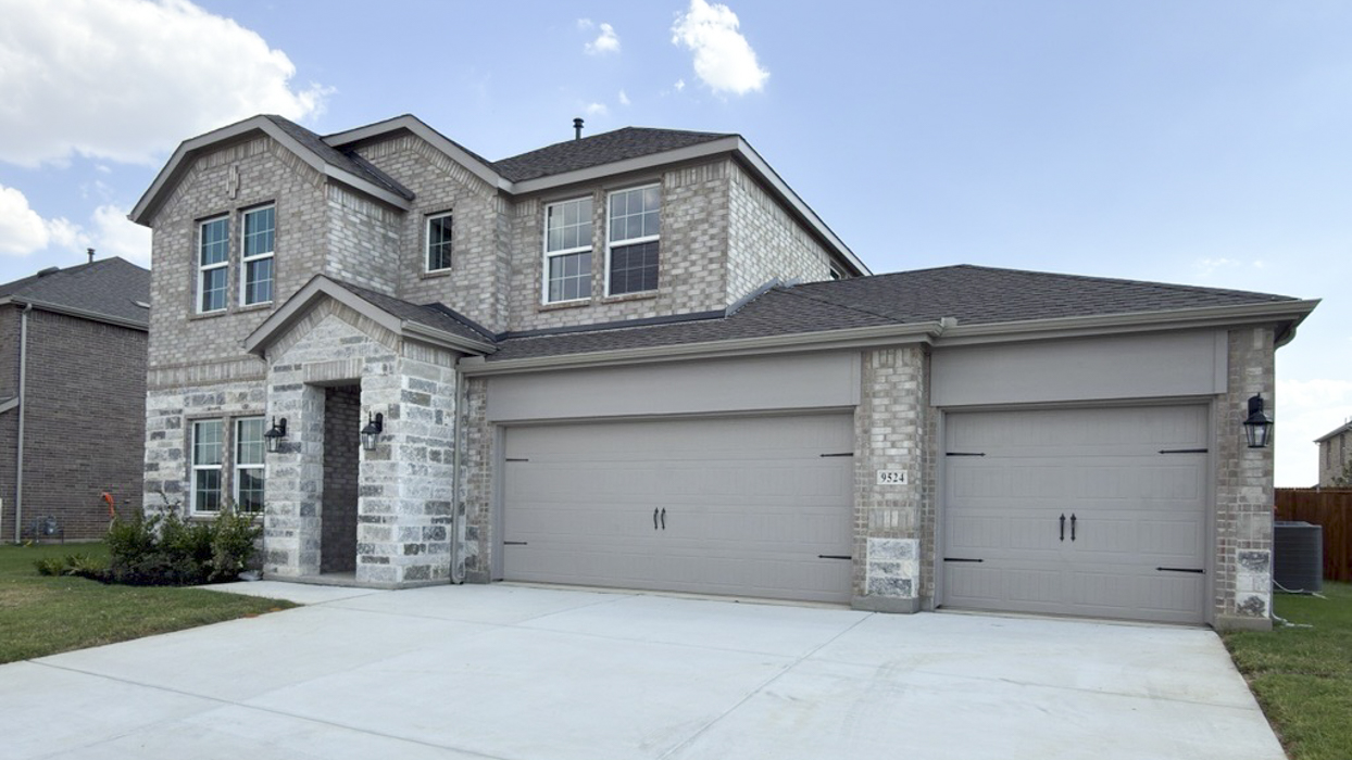 This home — photograph published by the builder