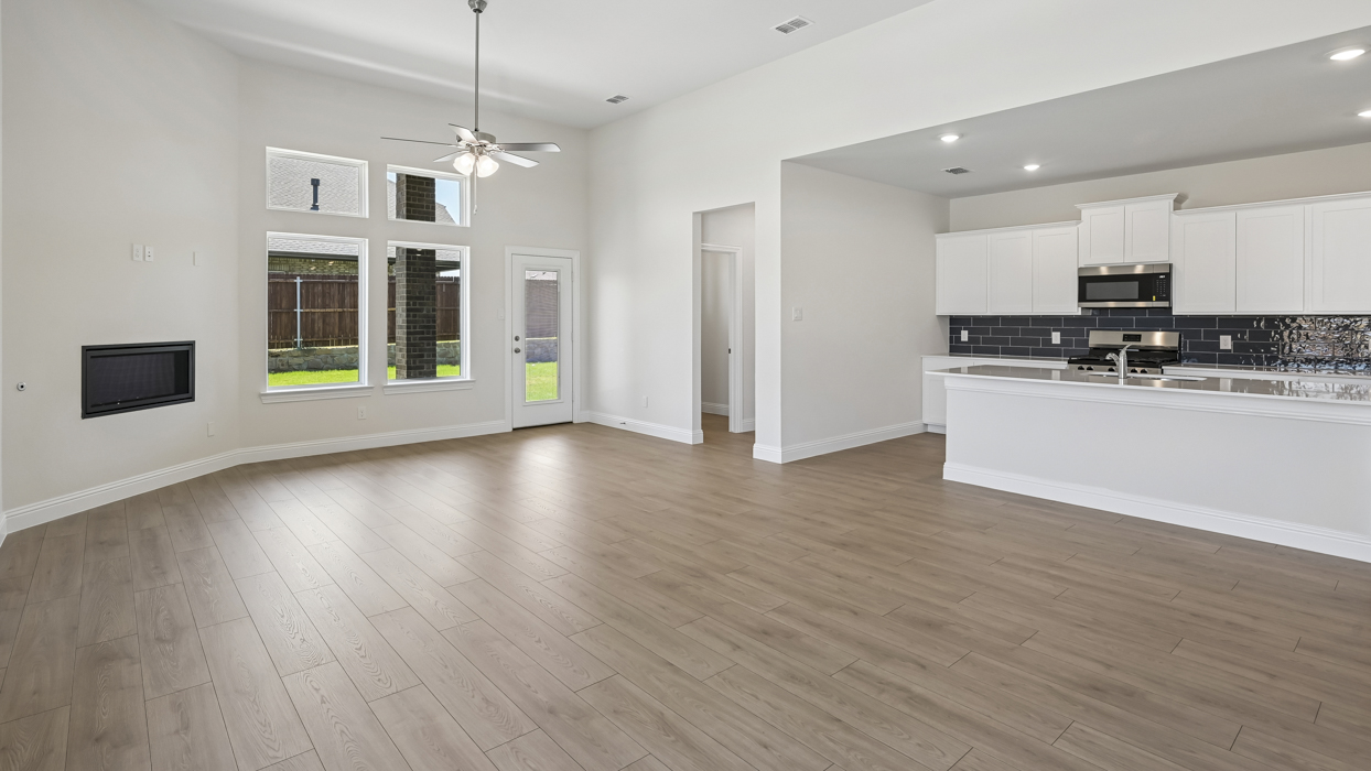 Bandera Floorplan Elevation E Kitchen and Living Gallery Image - Silverado in Aubrey, TX