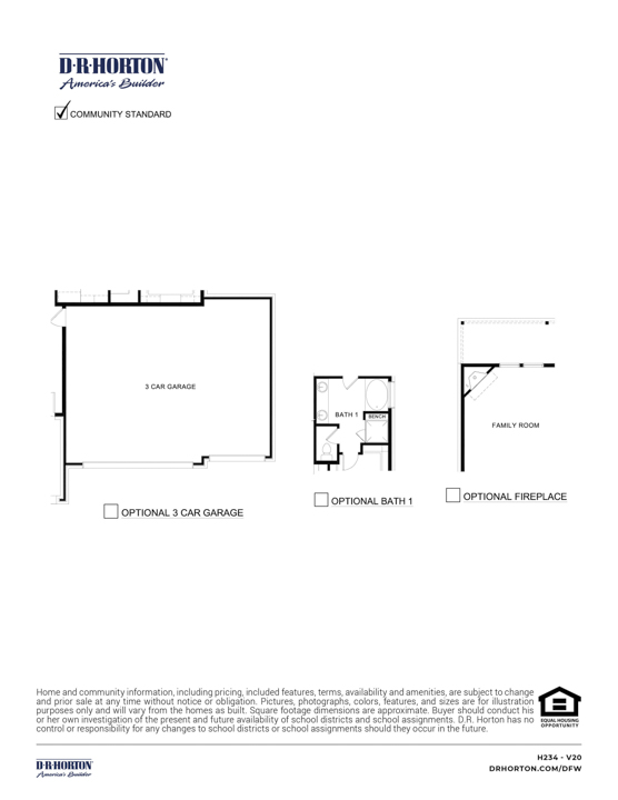 Bandera Floorplan silverado in aubrey, TX