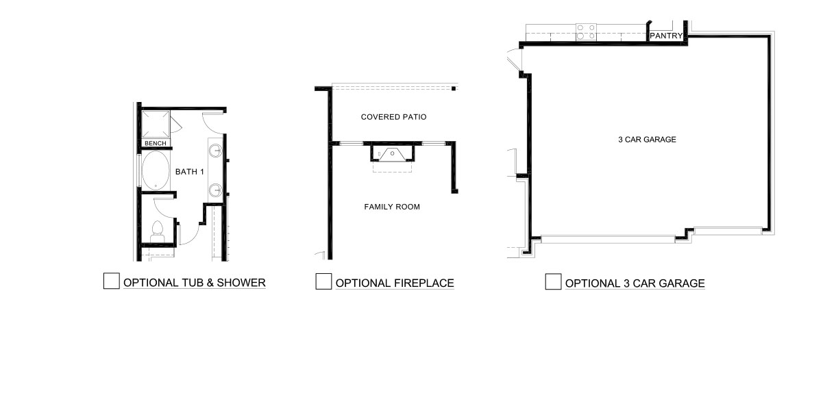 Bastrop Floorplan Options Silverado in Aubrey, Tx