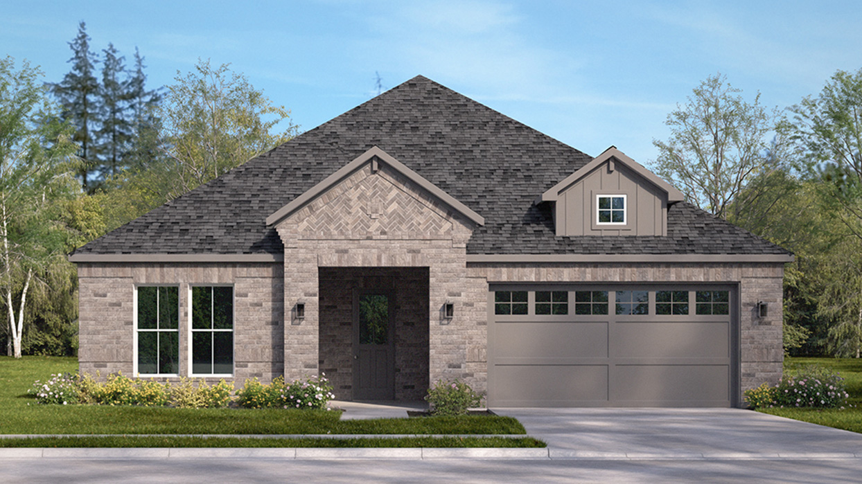 H45 Astoria Elevation W Exterior Rendering - Silverado in Aubrey, TX