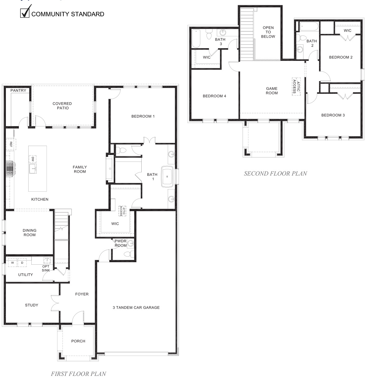 H45F Faryn Floorplan Rendering - Silverado in Aubrey, TX