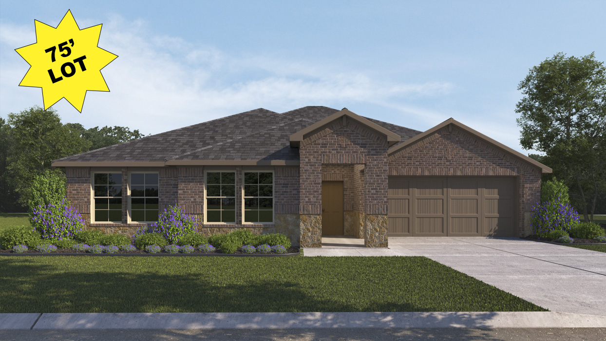 Dawson Floorplan Elevation F Exterior Rendering - Silverado in Aubrey, TX