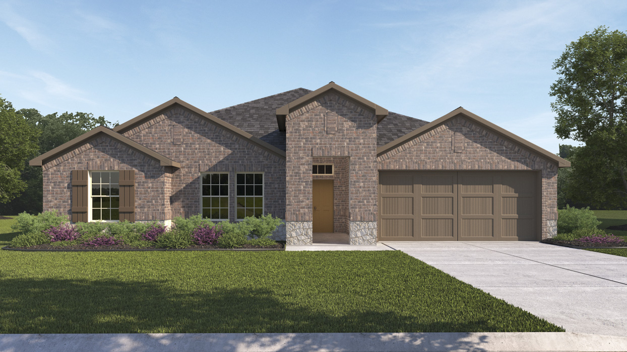 Echelon Floorplan Elevation E Rendering-Silverado in Aubrey, TX