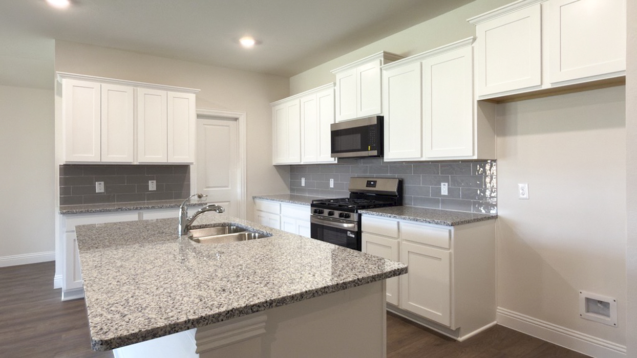 Harbour Floorplan Elevation F Kitchen Gallery Image - Silverado in Aubrey, TX