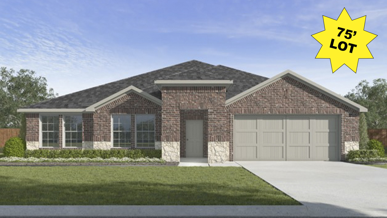 Ithaca Floorplan Elevation F Exterior Rendering - Silverado in Aubrey, TX