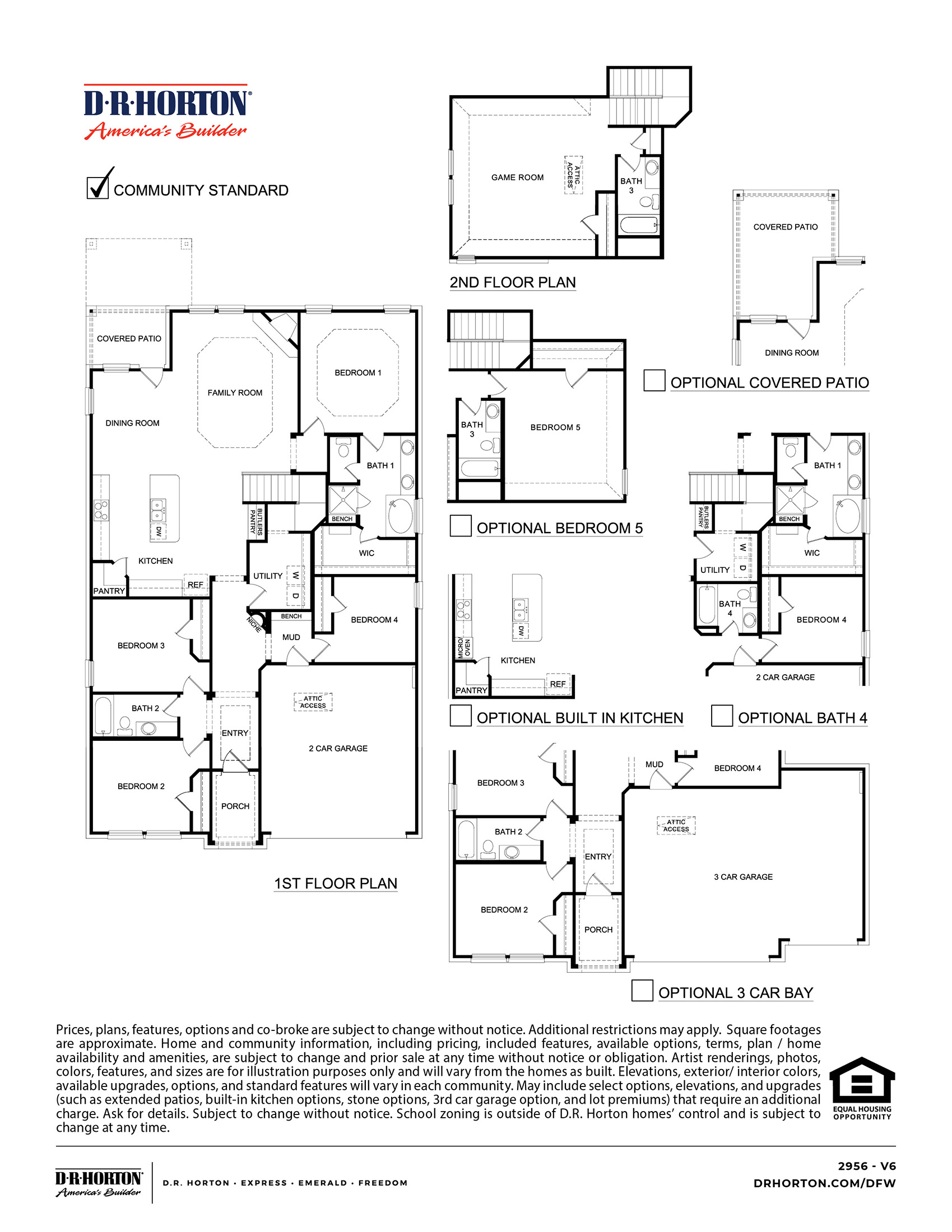 2956 Avery Floorplan rendering