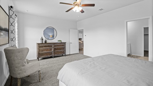 H40O Oak Leaf Floorplan Elevation A Bedroom Gallery Image-Silverado in Aubrey, TX
