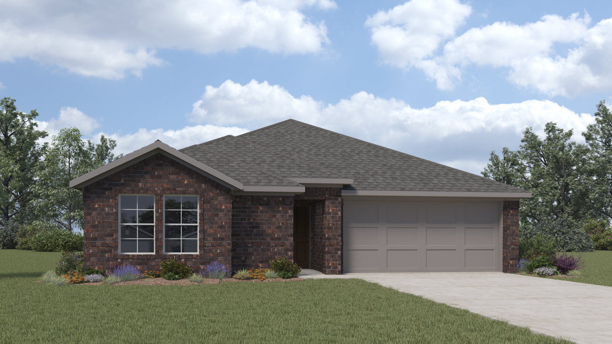 Hale Floorplan Elevation B Exterior Rendering - Silverado in Aubrey, TX