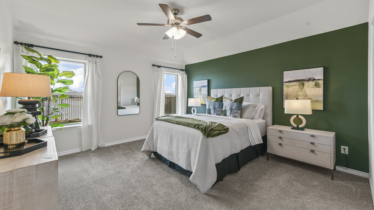 Bentworth Floorplan Elevation A Bedroom Gallery Image - Silverado in Aubrey, TX