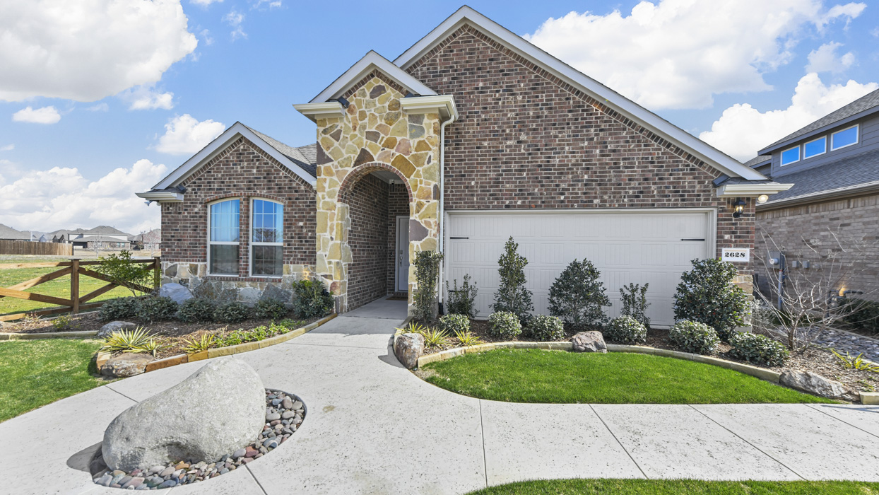 Bentworth floorplan elevation B Exterior Gallery Image-Silverado in Aubrey, Tx
