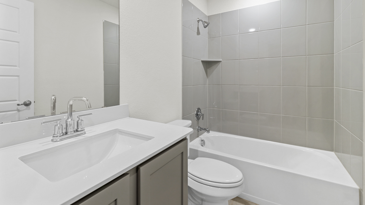 Cedarwood Floorplan Elevation B Bathroom Gallery Image - Silverado in Aubrey, TX