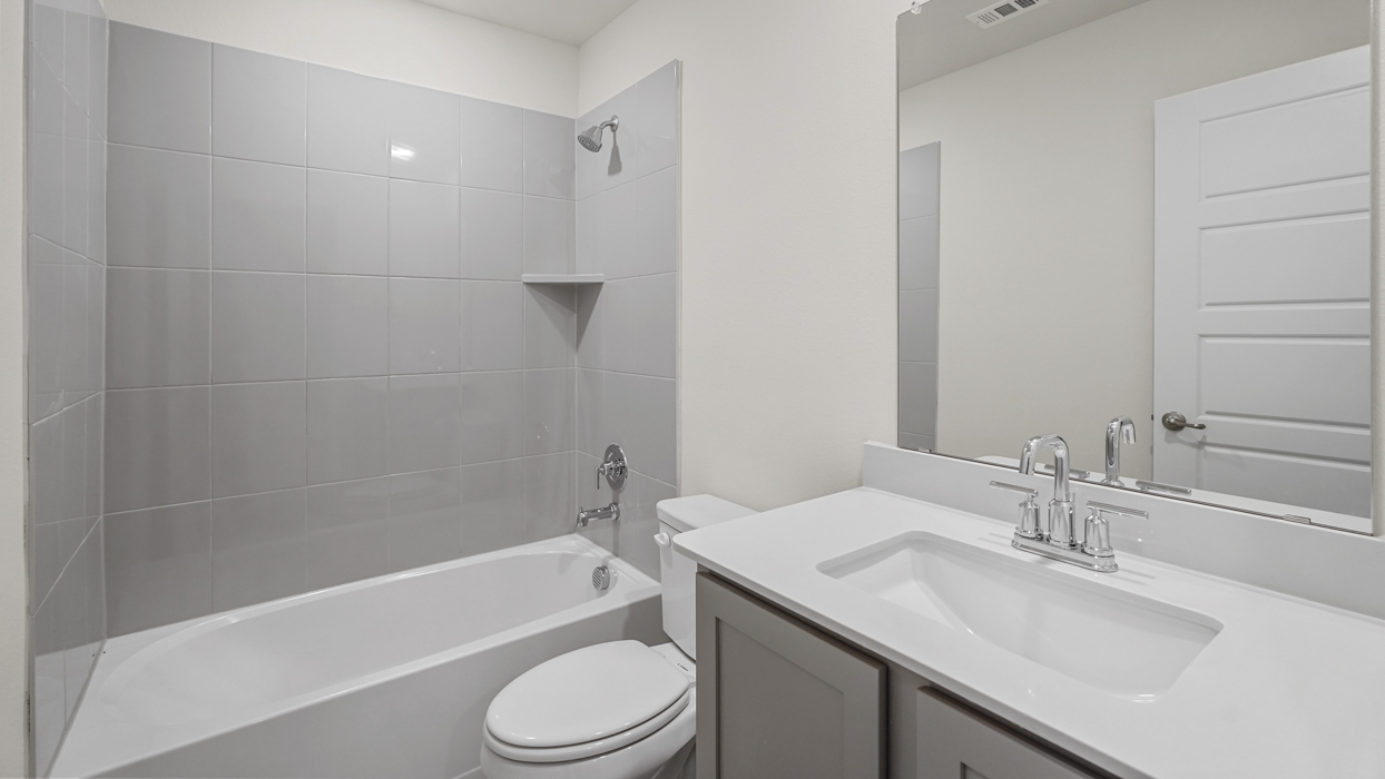 Cedarwood Floorplan Elevation A Bathroom Gallery Image - Silverado in Aubrey, TX